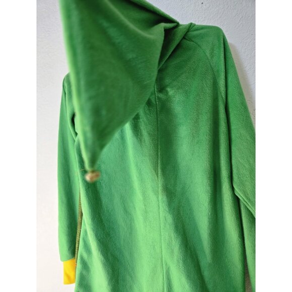 Elf Pajama One-piece Mens Large Green Hooded Son of a Nutcracker Christmas Suit - Picture 5 of 10